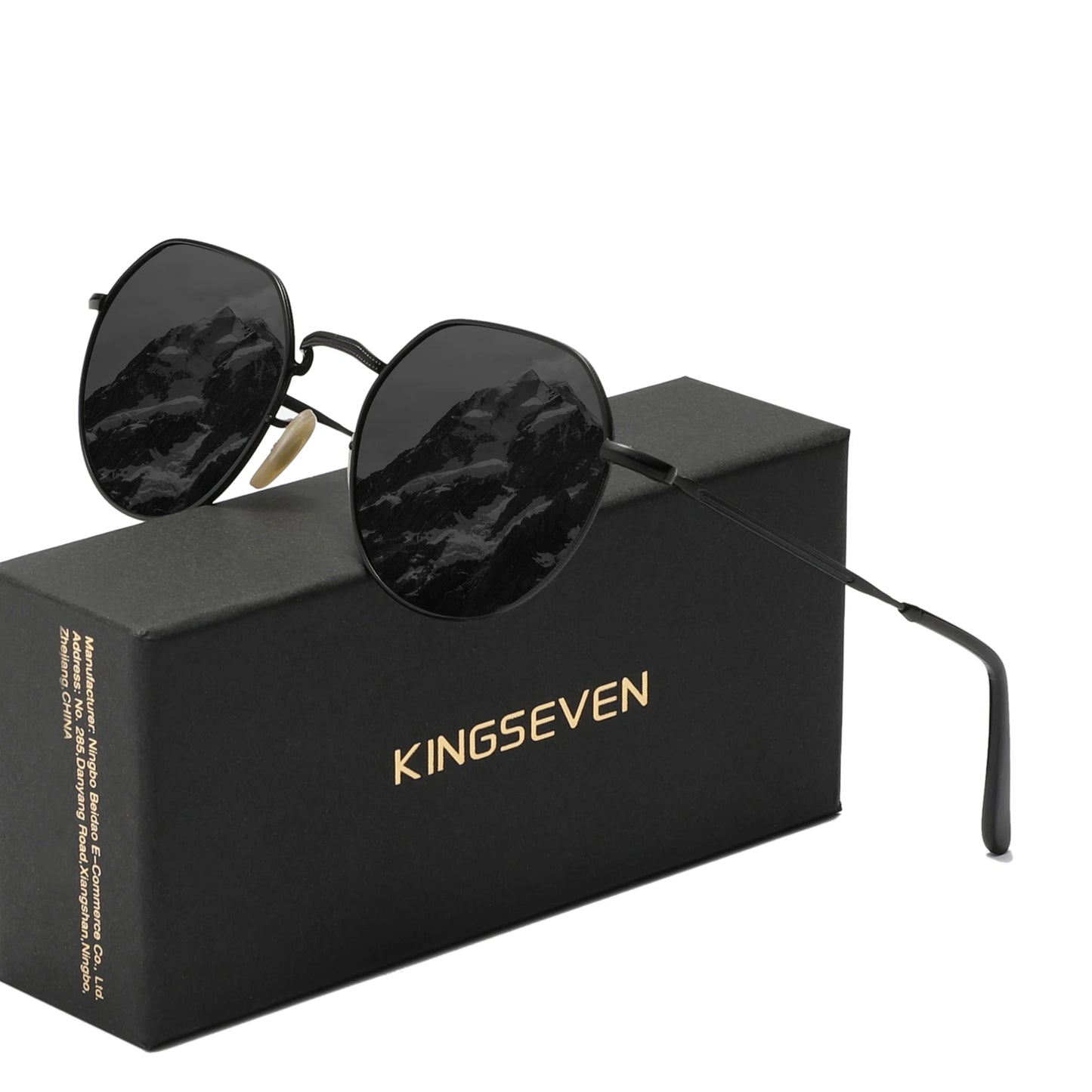 RBB Luxury Polarized Sunglasses – UV400 Round Alloy Frame, Anti-Reflection Eyewear for Men & Women