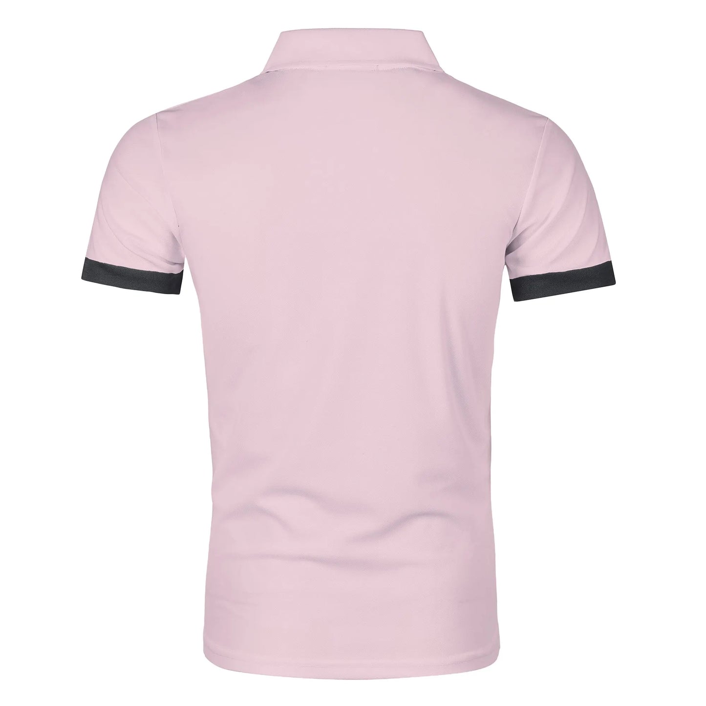 RBB Men’s Short Sleeve Color Matching Fashion Lapel Shirt – Stylish Casual Summer Top