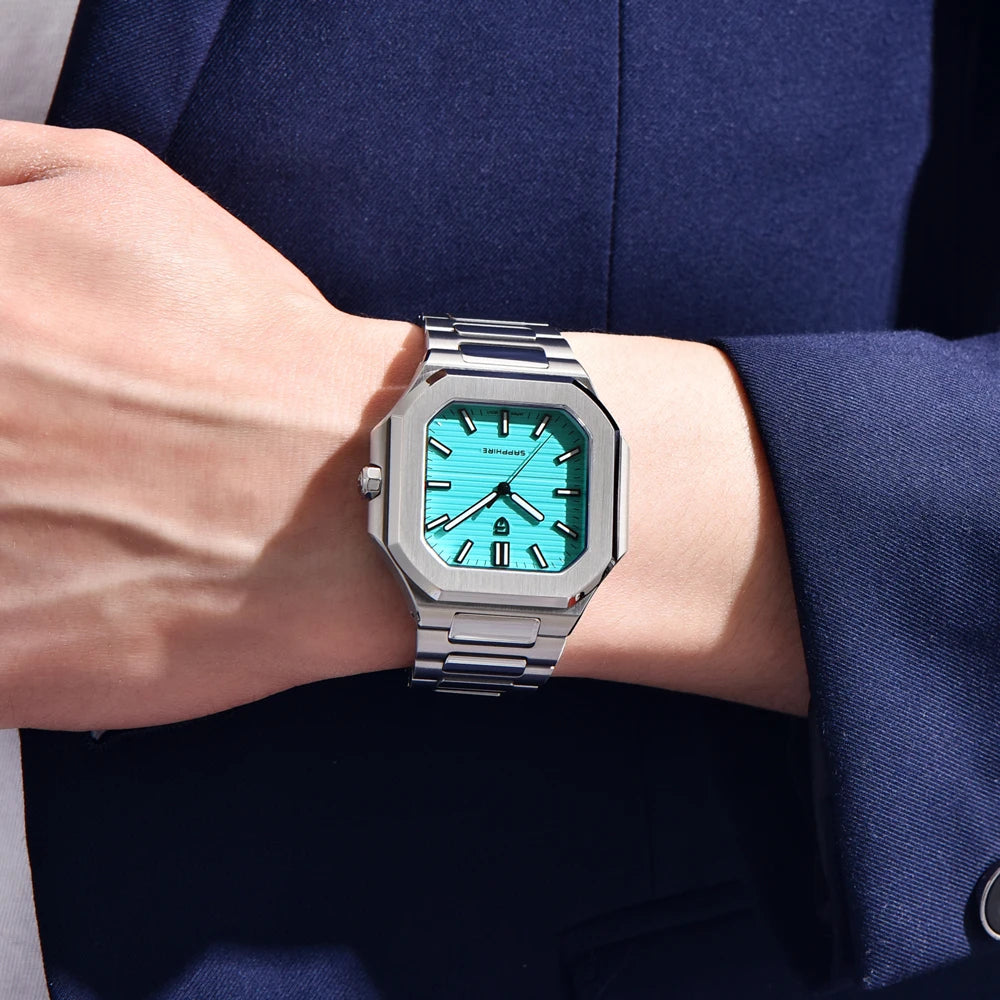 RBB DESIGN 2025 Men's Luxury Quartz Watch – Sapphire Crystal, Waterproof, Stainless Steel