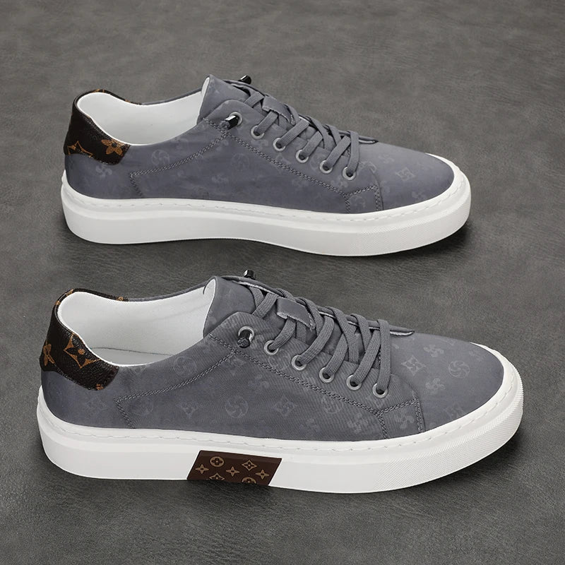 RBB Trendy Men's Canvas Shoes – Summer Lace-Up Breathable Casual Sneakers