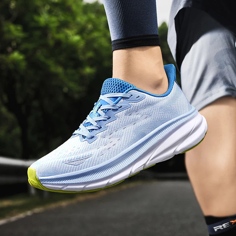 RBB Luxury Men’s Running Shoes – Breathable Mesh Cushioned Sneakers for Couples, Off-Road & Road Running Trainers