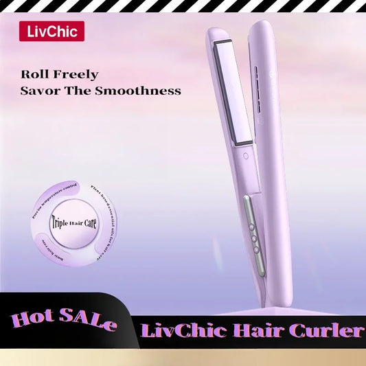 LivChic Ceramic Flat Iron for Salon-Quality Styling