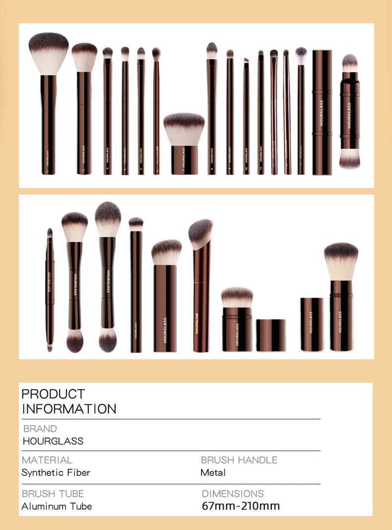Hourglass Makeup Brush Set – Face & Eye Essentials
