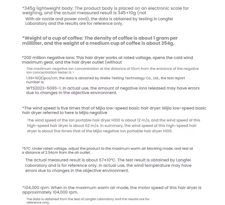 H501 High-Speed Ionic Hair Dryer – 110,000 RPM, EU Plug (220V)