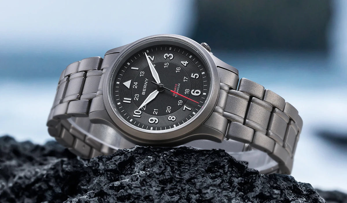 RBB Titanium Field Watch – Quartz, Sapphire, BGW9 Lume, 5ATM