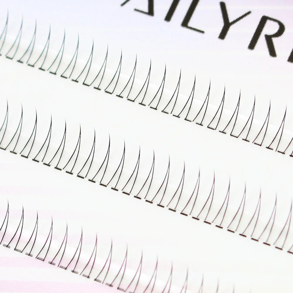 J Curl V-Shape Black Under Eyelash Clusters – Natural Soft Manga Bottom Lashes