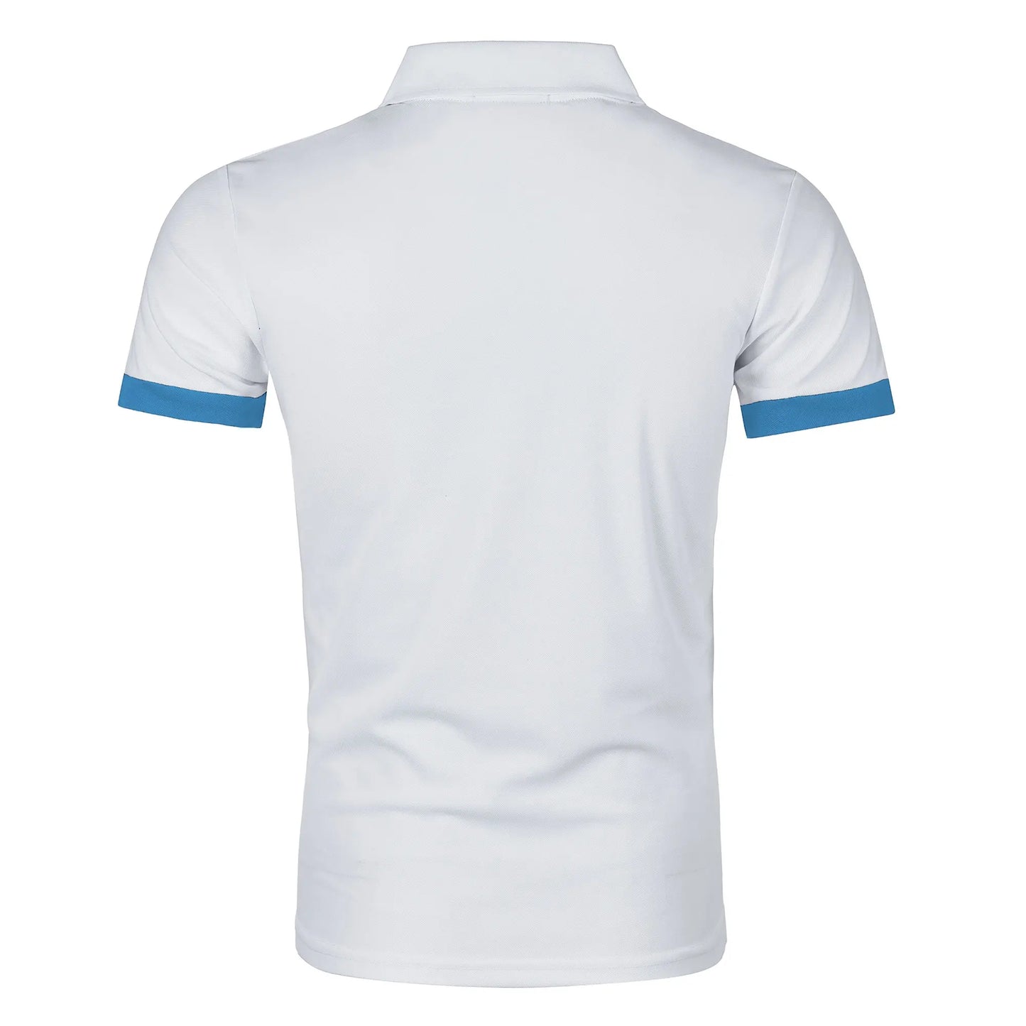 RBB Men’s Short Sleeve Color Matching Fashion Lapel Shirt – Stylish Casual Summer Top