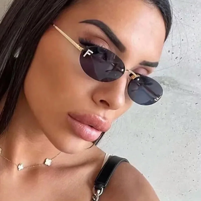 RBB Personalized Diamond F Sunglasses | Metal Frame & Hinges | Unisex