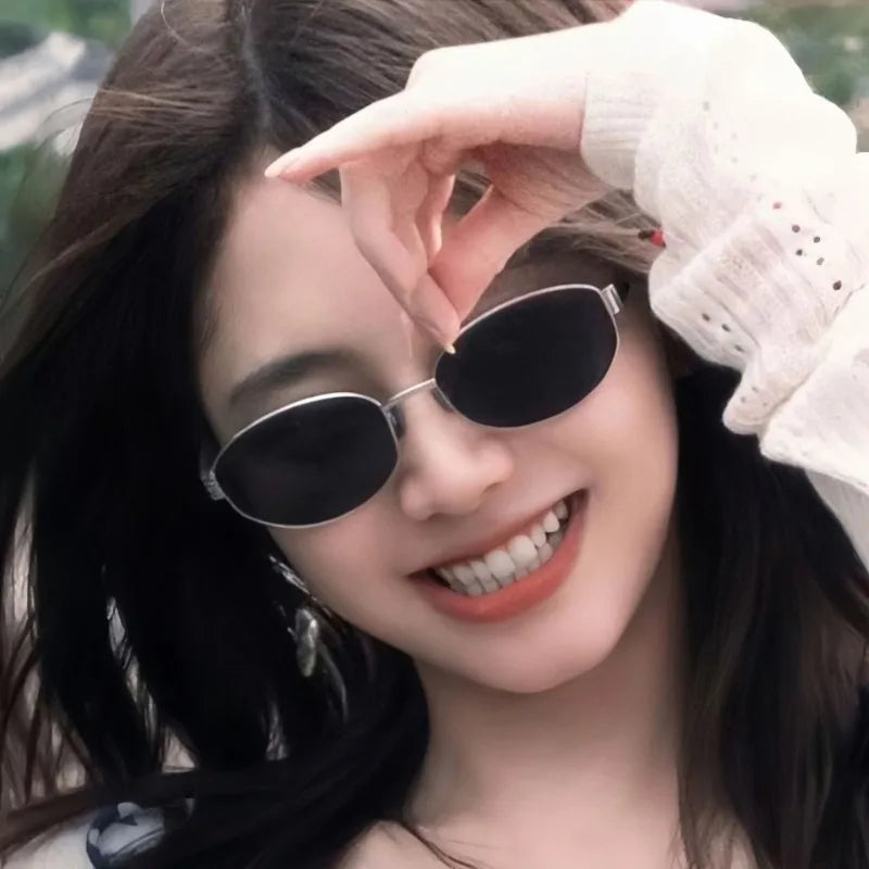 RBB 2025 Oval Frame UV400 Sunglasses – Trendy Unisex Outdoor & Sports Eyewear