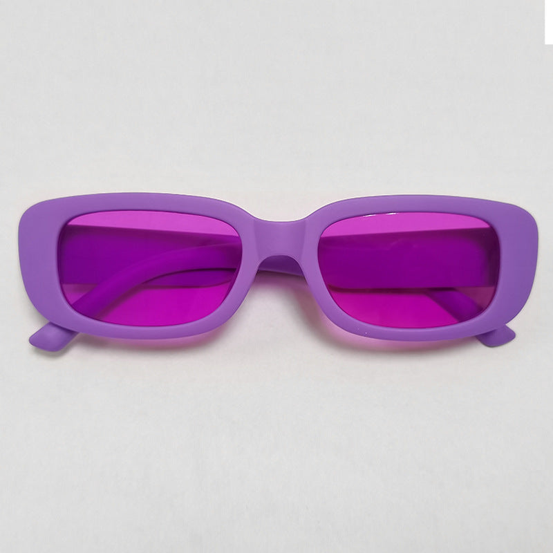 RBB Vintage Oval Sunglasses – UV400 Small Rectangle Ellipse Eyewear for Women