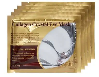 20Pcs (10 Pairs) Gold Collagen Crystal Eye Masks – Firming, Moisturizing & Nourishing Eye Patches for Skincare