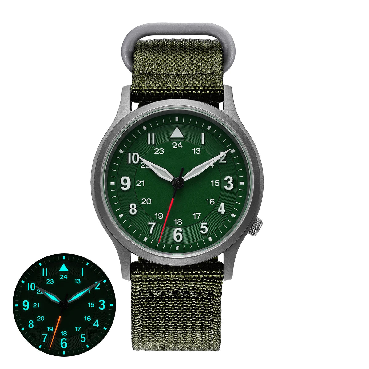 RBB Full Titanium Pilot Men's Watch – VH31 Quartz, Sapphire Glass, Super Luminous, Lightweight Sport Wristwatch