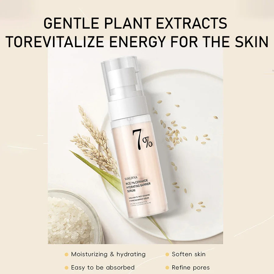 Rice Extract Skincare Set – Toner, Niacinamide Serum & Cleansing Foam