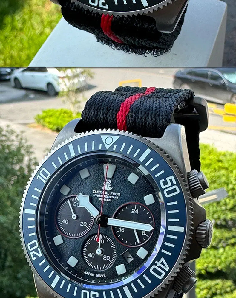 RBB FXD2 Titanium Solar Chronograph Dive Watch – VS75B, BGW9, 20ATM