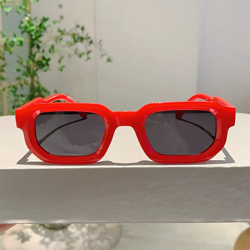 RBB Vintage Rectangle Sunglasses – Unisex Retro Luxury UV400 Fashion Eyewear