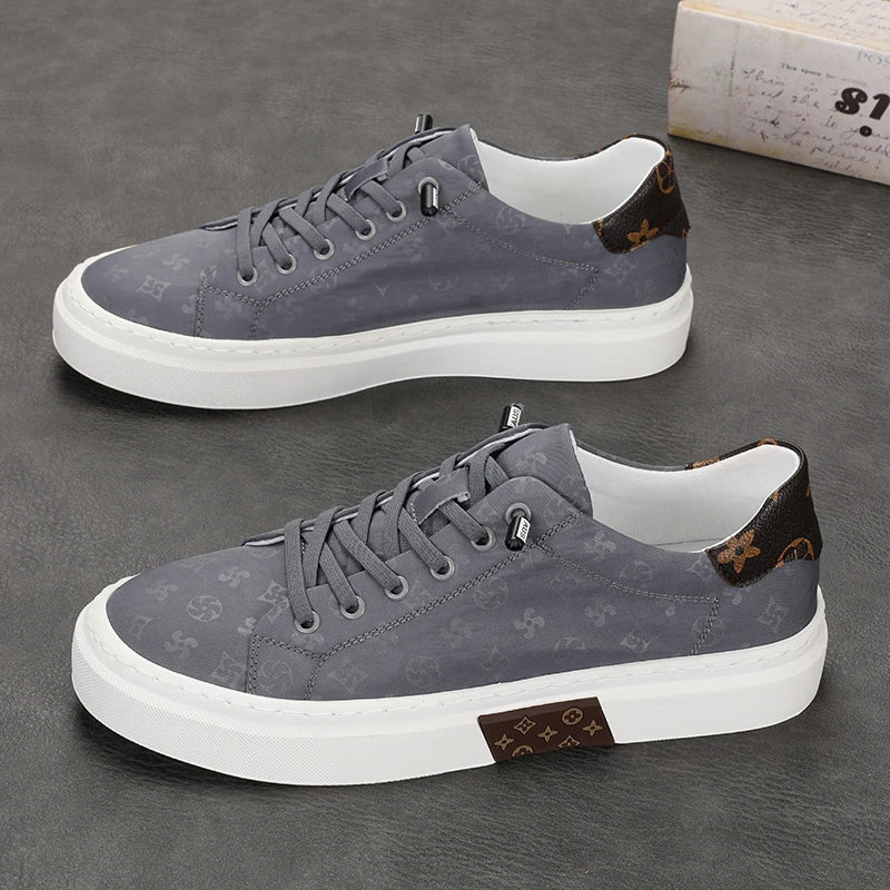 RBB Trendy Men's Canvas Shoes – Summer Lace-Up Breathable Casual Sneakers