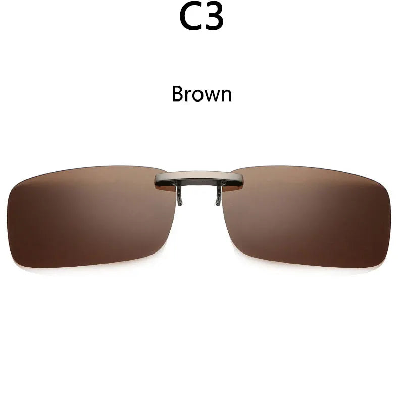 RBB Polarized Clip-On Sunglasses – Unisex Day & Night Vision Driving and Outdoor Sport Myopia Glasses