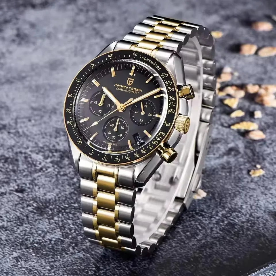 RBB DESIGN Moon Men's Luxury Quartz Watch – 2025 Gold Edition