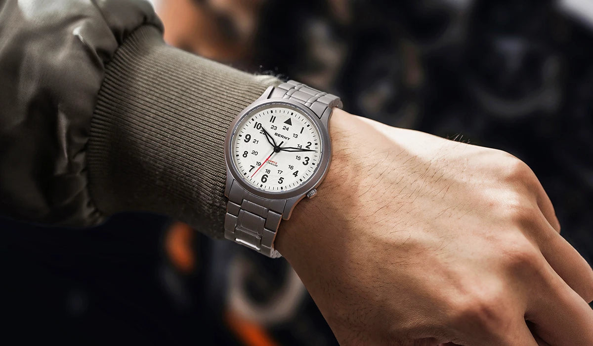 RBB Titanium Field Watch – Quartz, Sapphire, BGW9 Lume, 5ATM