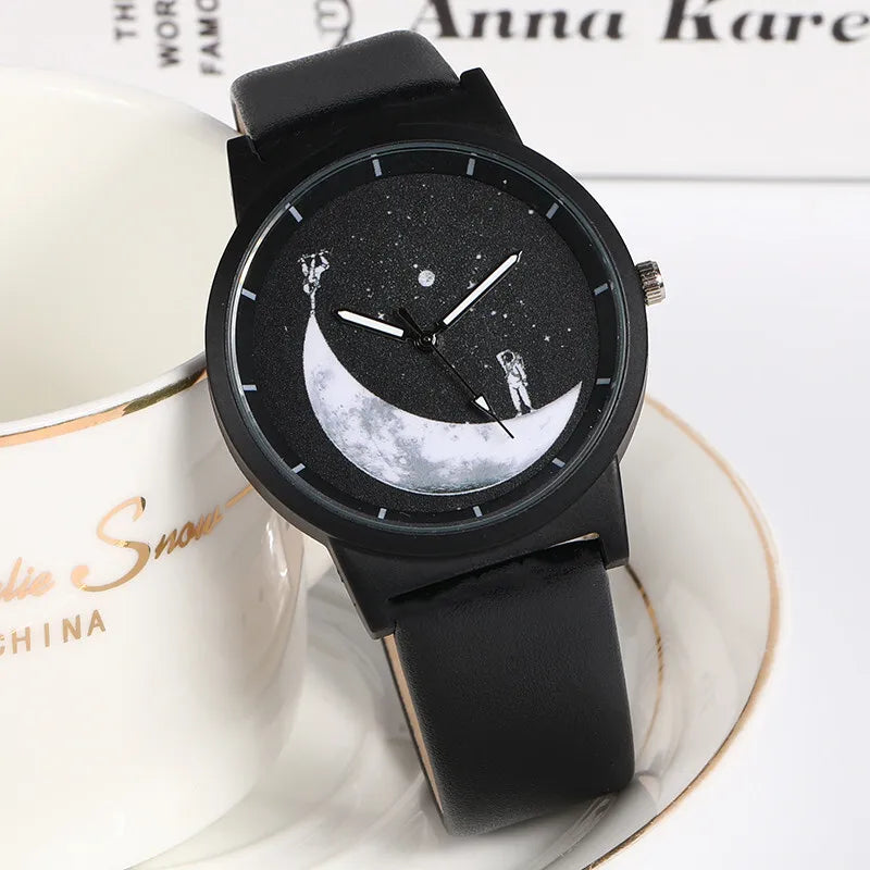 RBB Minimalist Unisex Quartz Watch – Simple Style Unique Dial for Men & Women Couples