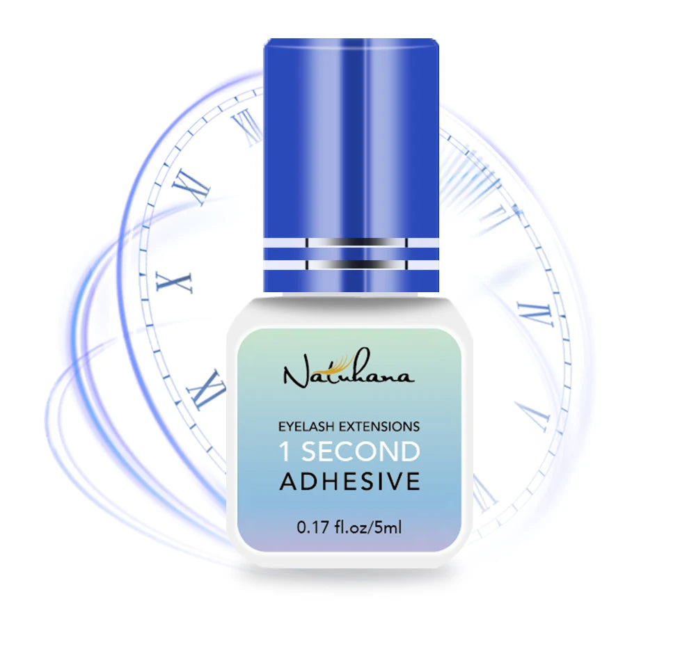 Professional Fast-Drying Eyelash Glue – 5ml, Strong Adhesive for False Lash Extensions (0.3s to 3s Dry Time)
