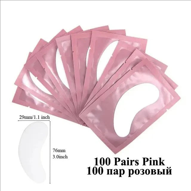 MJ 100 Pairs Eyelash Extension Eye Patches – Under Eye Pads for Lash Application