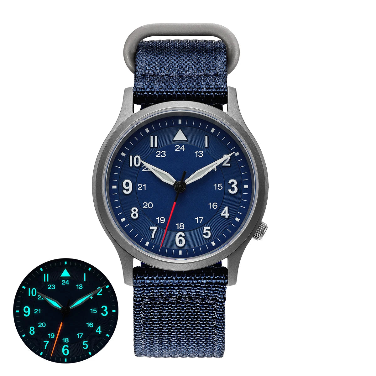 RBB Full Titanium Pilot Men's Watch – VH31 Quartz, Sapphire Glass, Super Luminous, Lightweight Sport Wristwatch