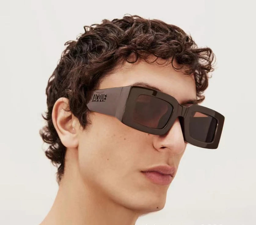 RBB Fashion Sunglasses – Premium Designer Square Eyewear with Large Logo for Men & Women