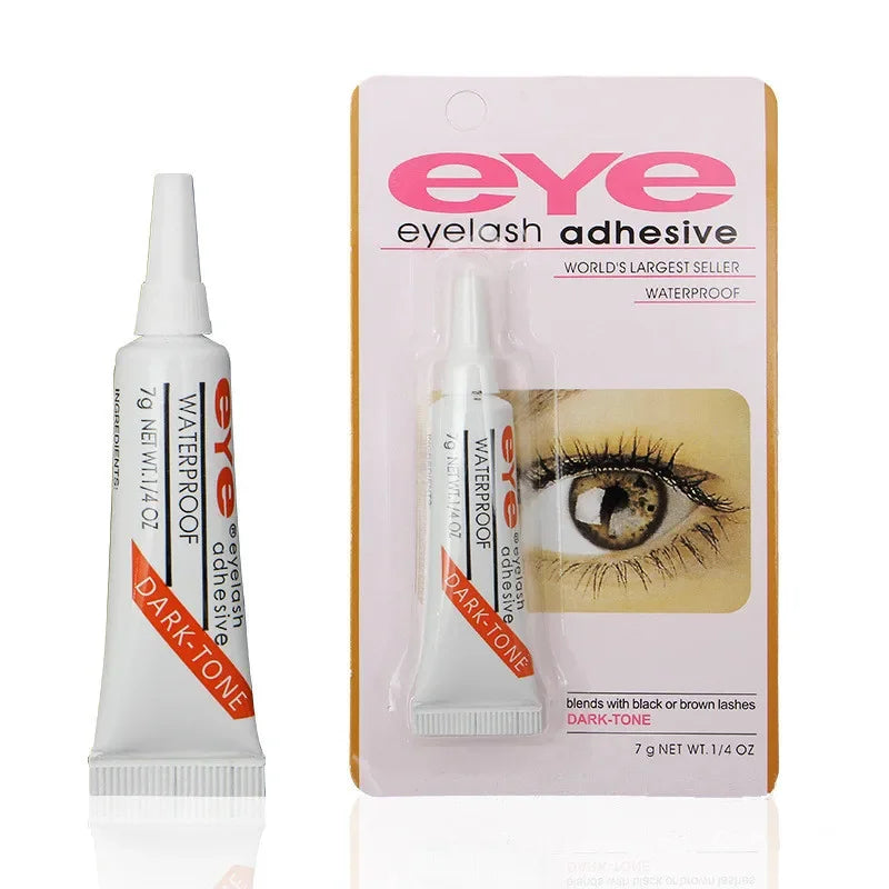 7g Waterproof Eyelash Glue – Strong Hold Lash Adhesive in Dark or Clear