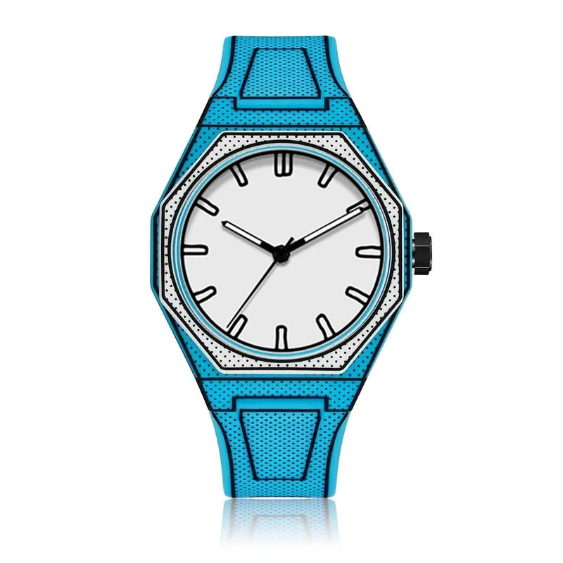 RBB Silicone Quartz Sport Watch – Comic Design, Anime Style, Classic