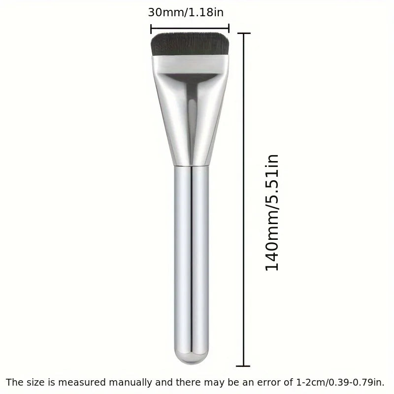 Oval Foundation Brush – Ultra-Fine, Hypoallergenic Contour Tool (1/2 Pcs)