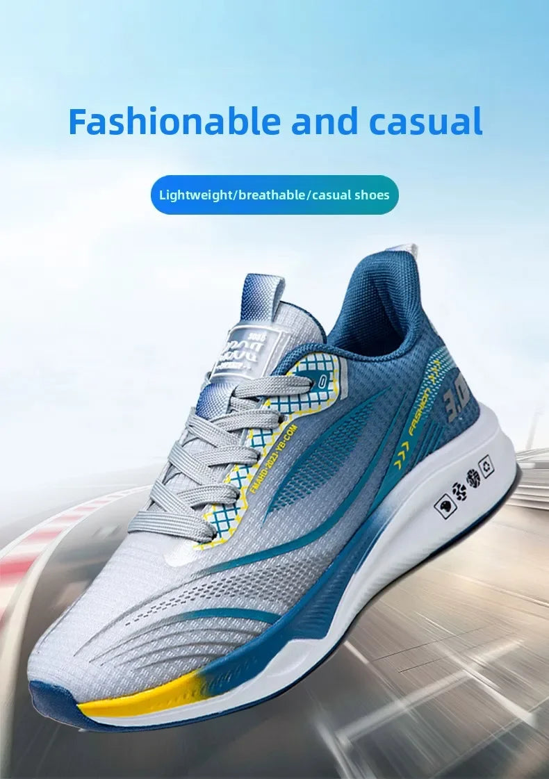 Men's Lightweight Running Shoes – Quick-Dry, Shock-Absorbing Marathon Sneakers (2025)