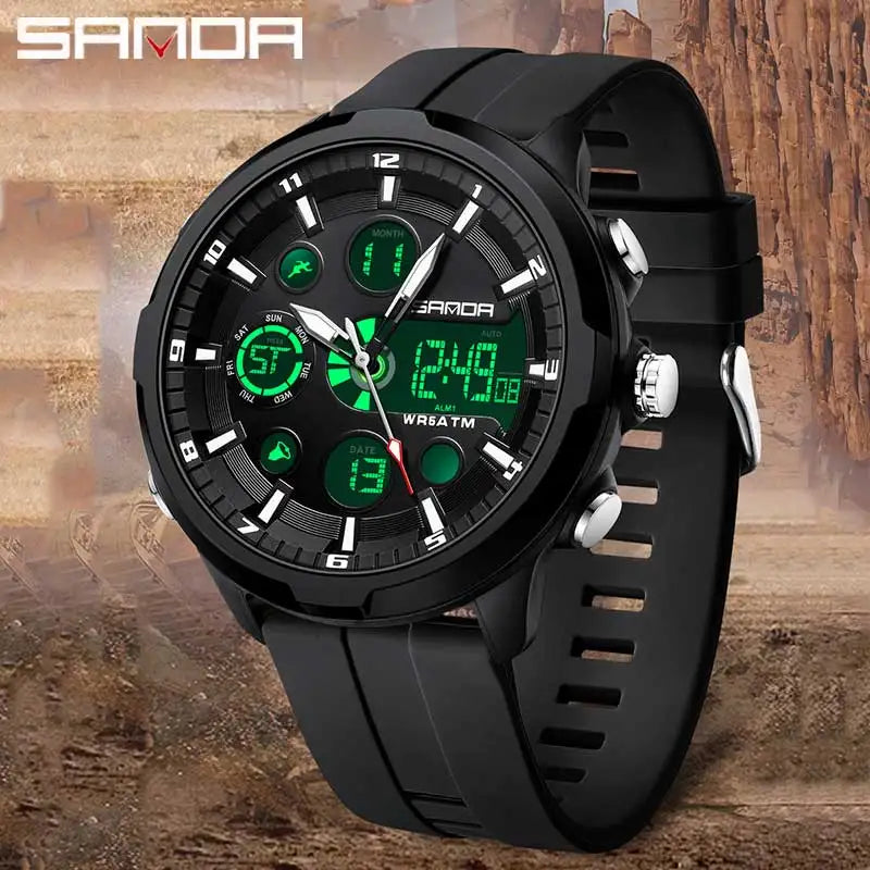 RBB Men’s Military Digital Sports Watch – 50M Waterproof Quartz Timepiece