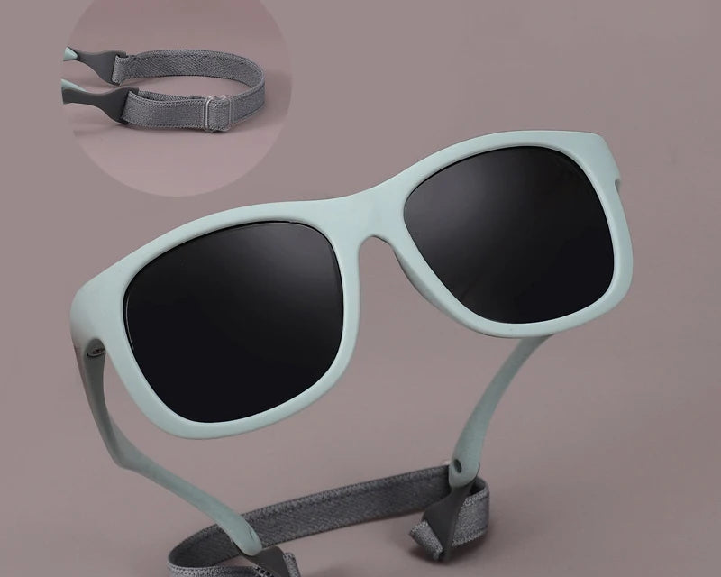 RBB Kids Polarized Sunglasses – Soft Frame UV400 Baby Eyewear with Safety Cord