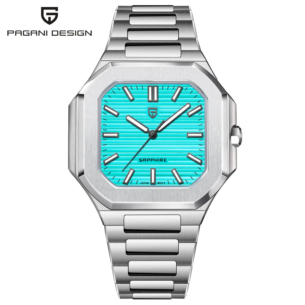 RBB DESIGN 2025 Men's Luxury Quartz Watch – Sapphire Crystal, Waterproof, Stainless Steel