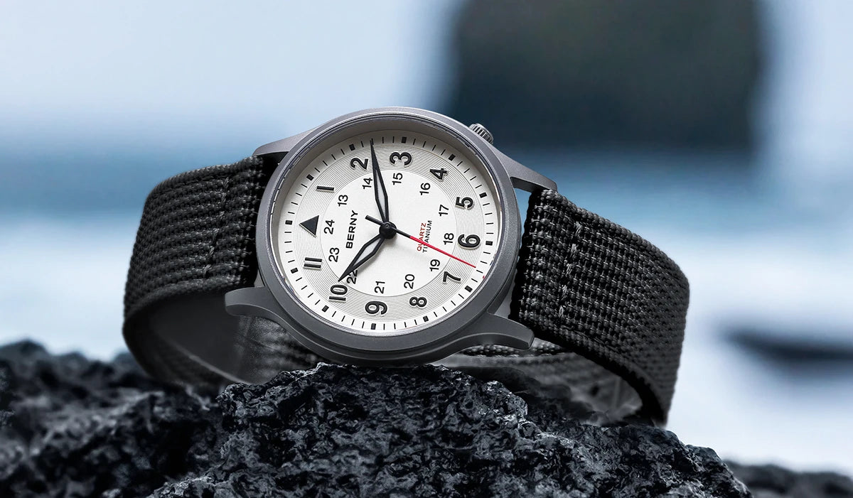 RBB Titanium Field Watch – Quartz, Sapphire, BGW9 Lume, 5ATM