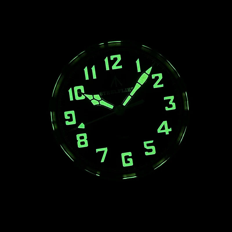 RBB 40mm Men's Bronze Pilot Quartz Wristwatch – 20ATM Waterproof, Luminous, Sapphire