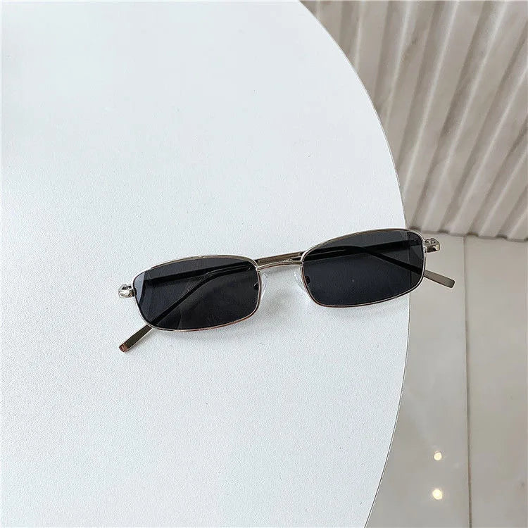 RBB Small Frame Rectangle Sunglasses – Classic Vintage UV400 for Women & Men