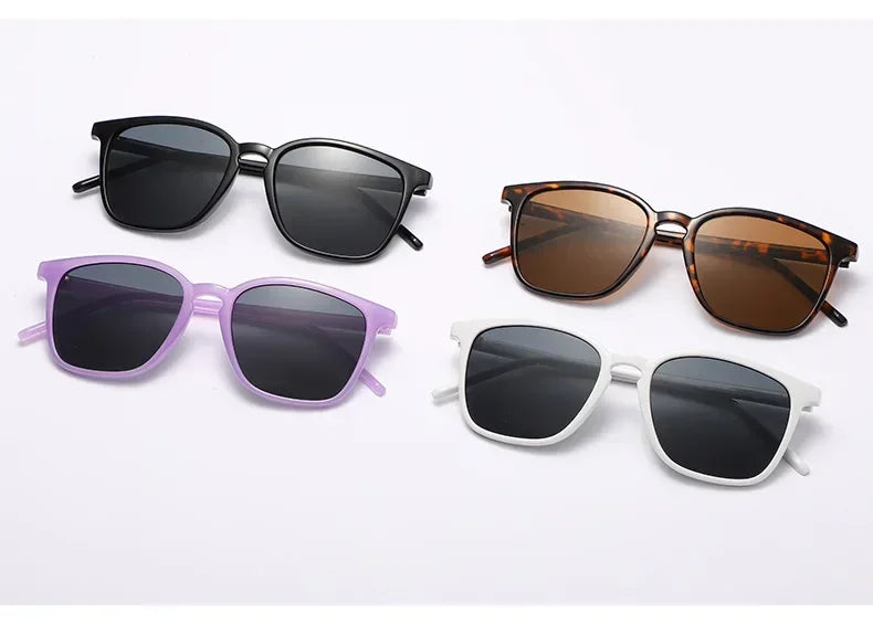 RBB 2024 Vintage Square Polarized Sunglasses – Luxury UV400 for Men & Women