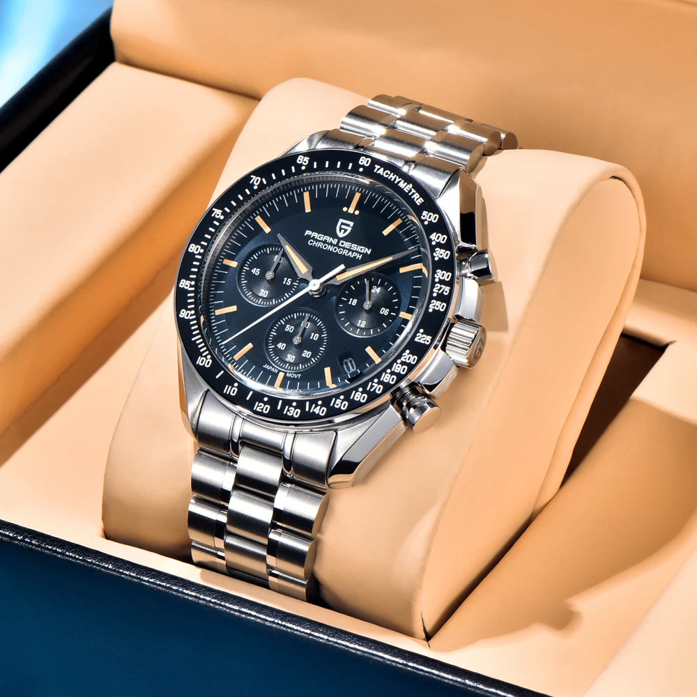 RBB DESIGN Moon Men's Luxury Quartz Watch – 2025 Gold Edition