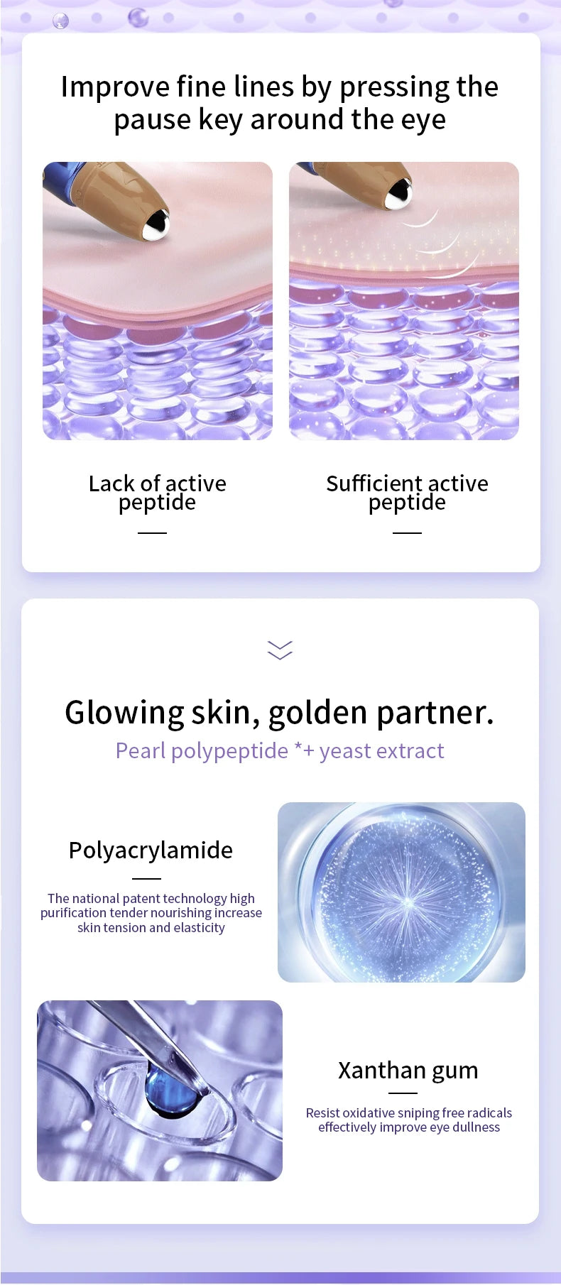 Anti-Wrinkle Eye Cream with Roller Ball – Hydrating Hyaluronic Acid Serum for Fine Lines & Puffiness