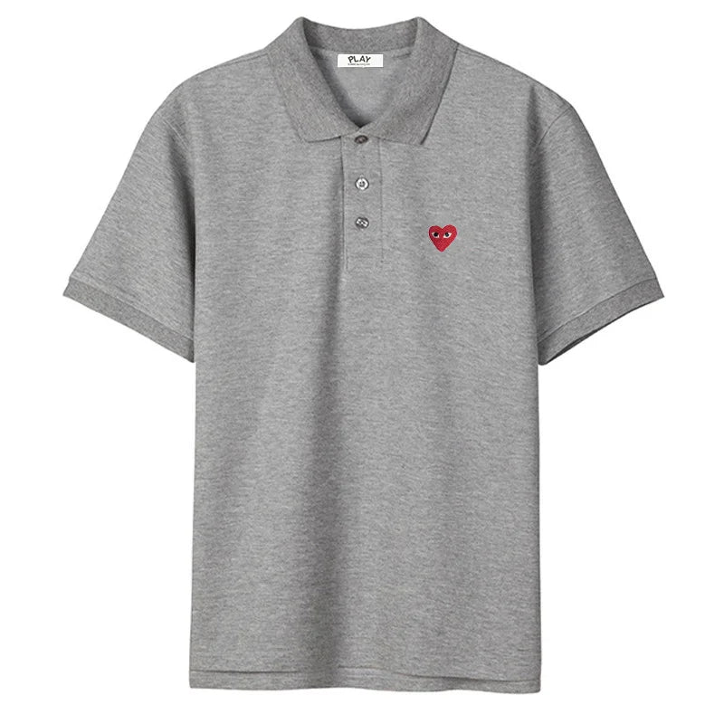 RBB Heritage Classic Embroidered Polo T-Shirt – Unisex Korean Style Cotton Summer Top