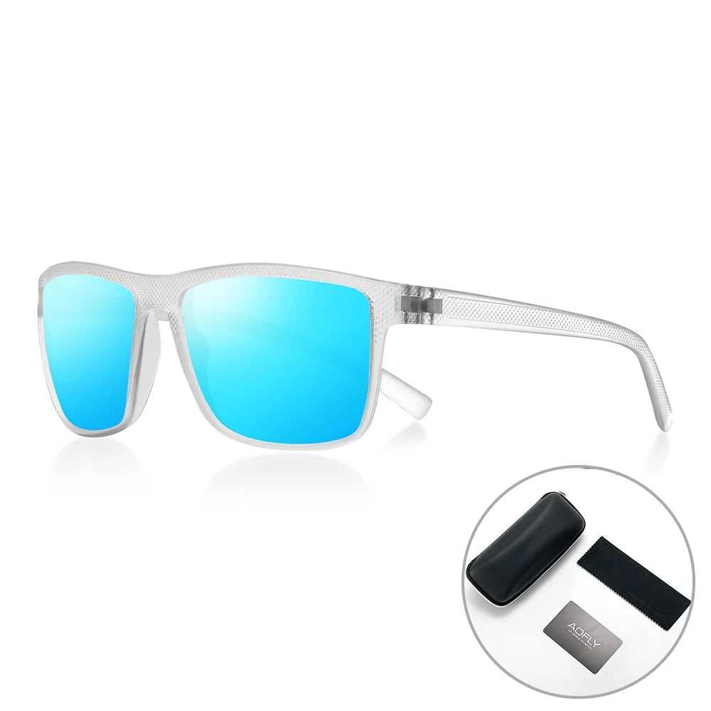 RBB Polarized Sunglasses – UV400 Square Frame for Men & Women | Lightweight & Stylish for Driving, Golf & Fishing