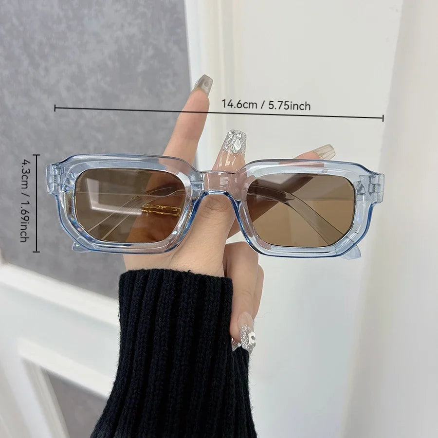 RBB Luxurious Rectangle Sunglasses – Unisex Designer Outdoor Fashion Eyewear