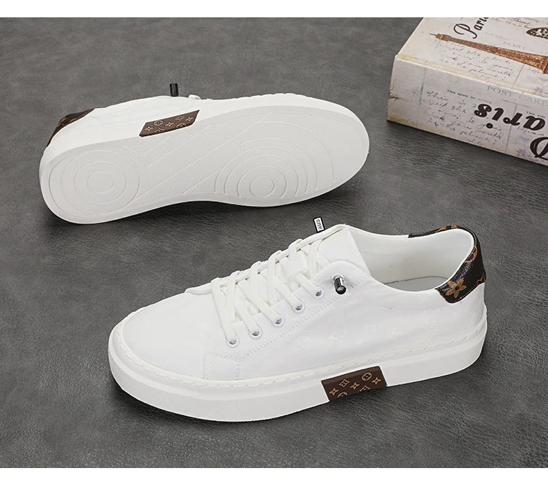 RBB Trendy Men's Canvas Shoes – Summer Lace-Up Breathable Casual Sneakers