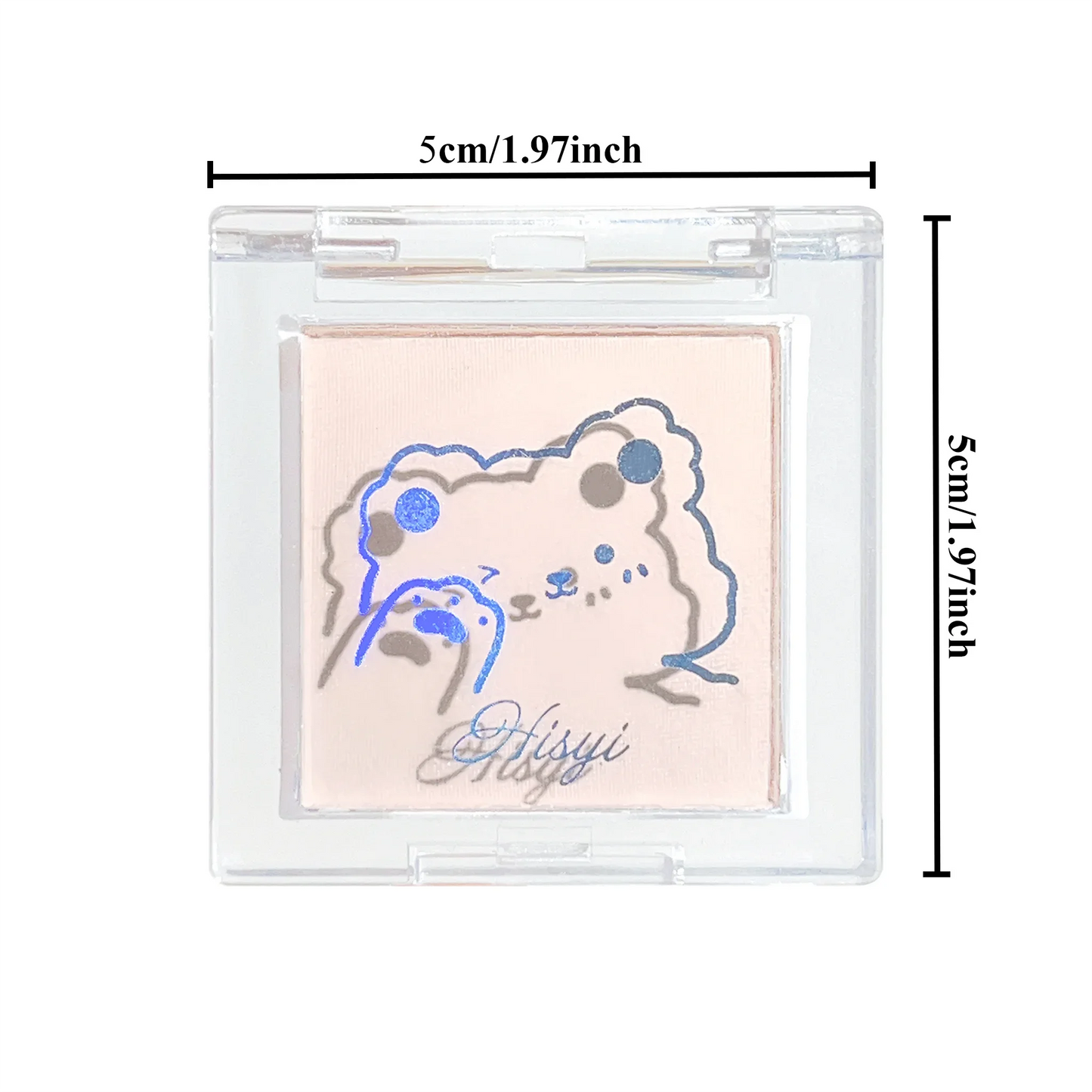 Hisyi Matte Monochrome Eyeshadow – Natural Light Highlighter Powder for Eye Contouring & Brightening