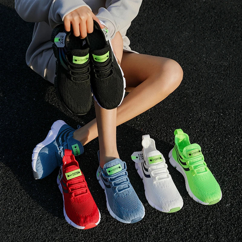 Men’s Summer Mesh Running Sneakers | Breathable, Lightweight, Casual Sport Shoes