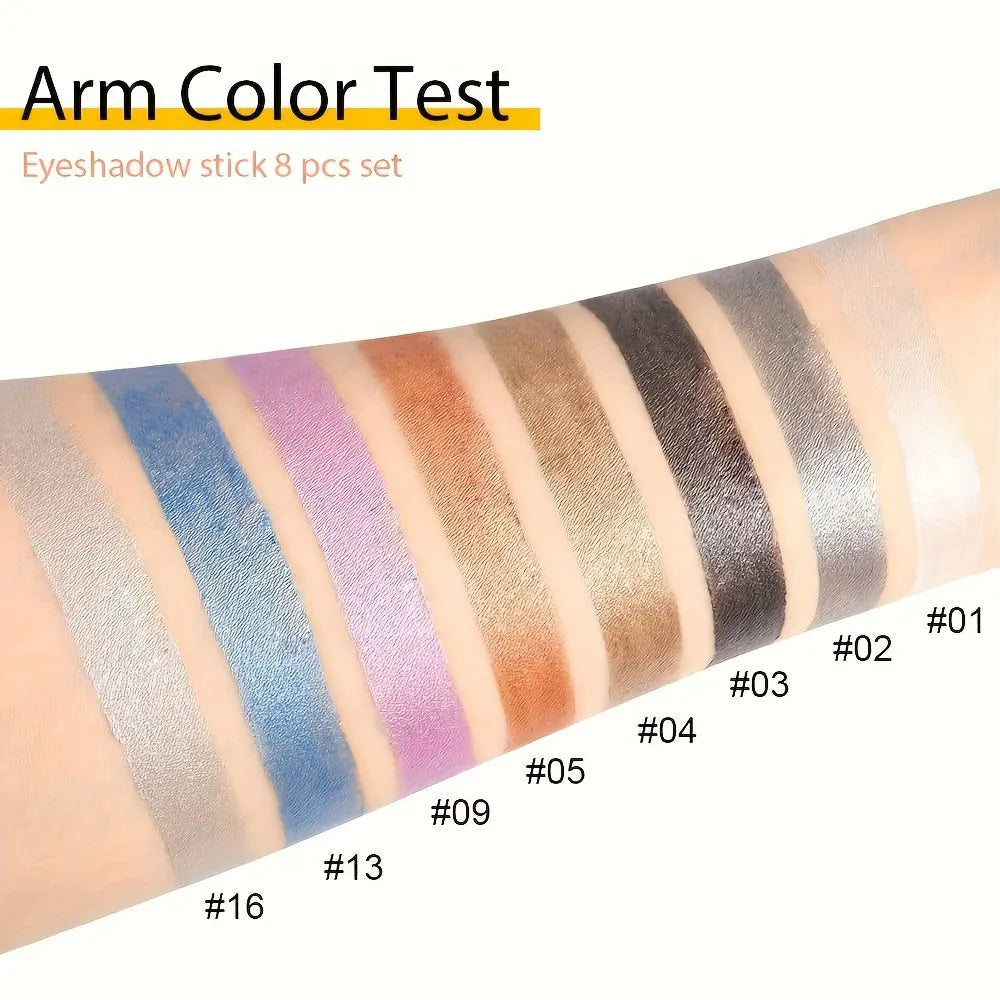 16-Color Pearlescent Glitter Eyeliner – Waterproof, Long-Lasting & Smudge-Proof