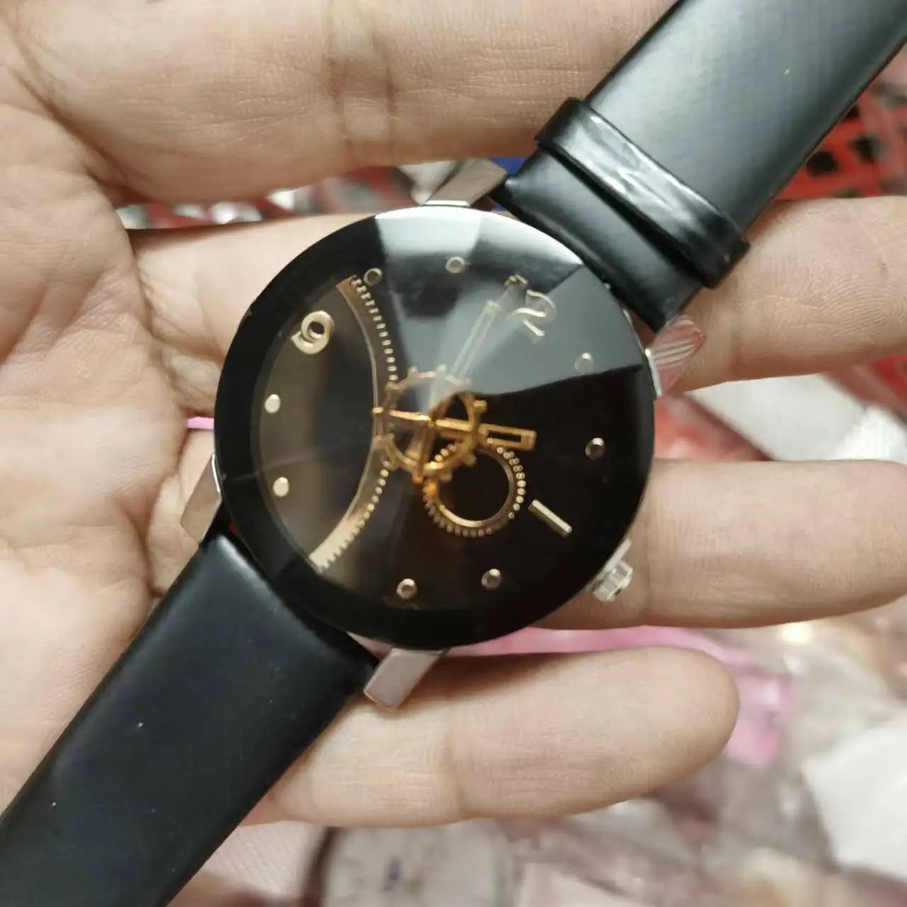 RBB Men’s Business Quartz Watch – High-Quality Leather Belt, Retro Classic Design, Waterproof