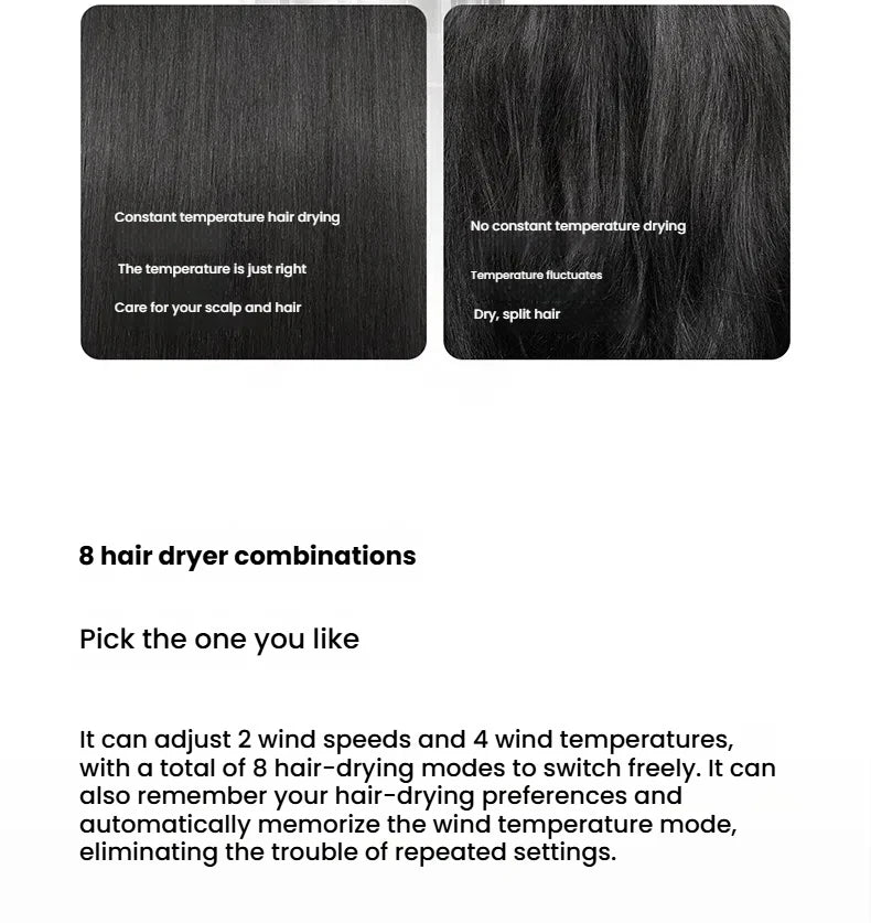 H501 High-Speed Ionic Hair Dryer – 110,000 RPM, EU Plug (220V)